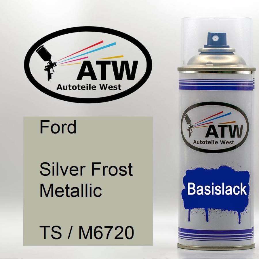 Ford, Silver Frost Metallic, TS / M6720: 400ml Sprühdose, von ATW Autoteile West.